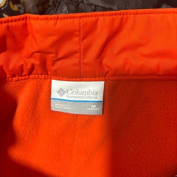 Columbia Unisex Kids Winter Sport Snow Pants Medium Orange Mid Rise Waterproof - Picture 12 of 14
